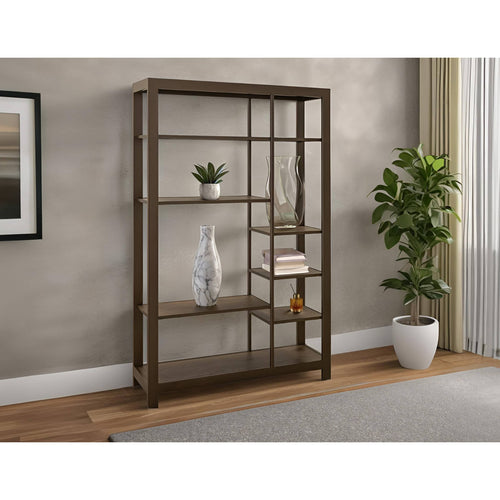 Novus Lodge 7 Tier Bookcase - Brown