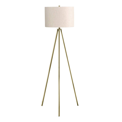 Tripod Floor Lamp with Ivory Shade - 63"