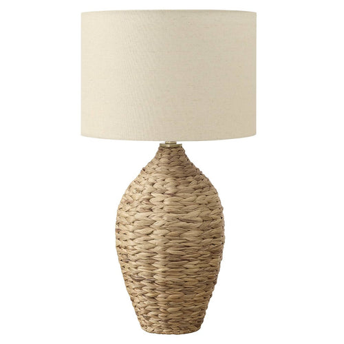 Vase Table Lamp with Beige Shade 30" - Natural