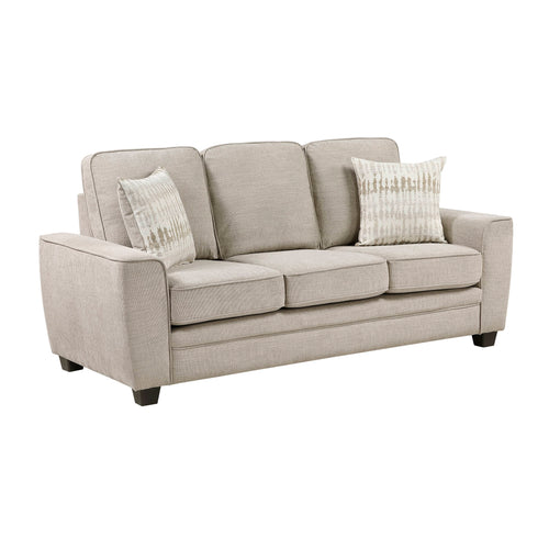 Zander Sofa with Toss Pillows - Taupe