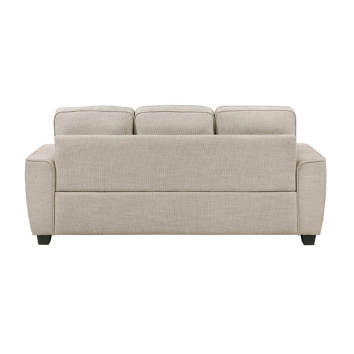 Zander Sofa with Toss Pillows - Taupe