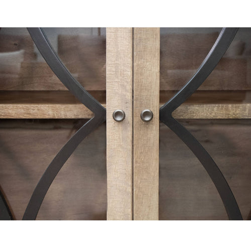 Arena 80" Console 4 Door Cabinet - Brown