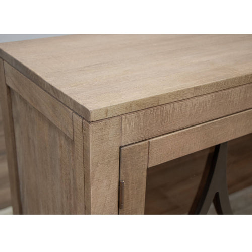 Arena 80" Console 4 Door Cabinet - Brown