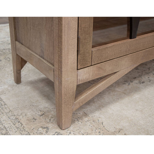 Arena 80" Console 4 Door Cabinet - Brown