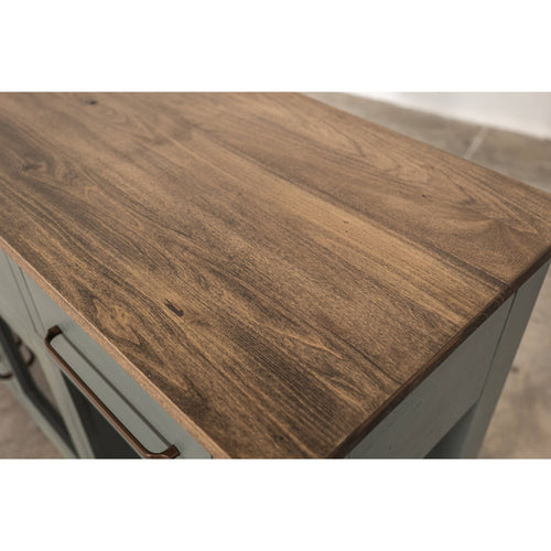 Alban Console 2 Door 3 Drawer Cabinet - Green