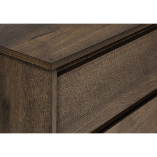 TV Stand with Storage - Dark Brown Wood