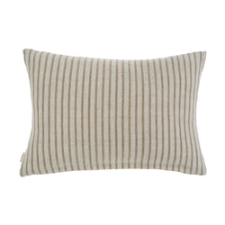 Pinstripe Linen Pillow 16'' X 24'' - Natural