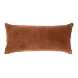 Vera Velvet Pillow, 14'' X 31'' - Umber