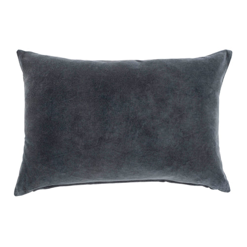 Vera Velvet Pillow, 16'' X 24'' - Graphite