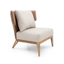 Busto Accent Chair in Caramel Leather