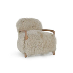 Kibo Accent Chair Taupe Fur