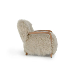 Kibo Accent Chair Taupe Fur