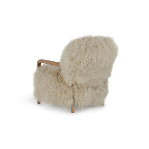 Kibo Accent Chair Taupe Fur