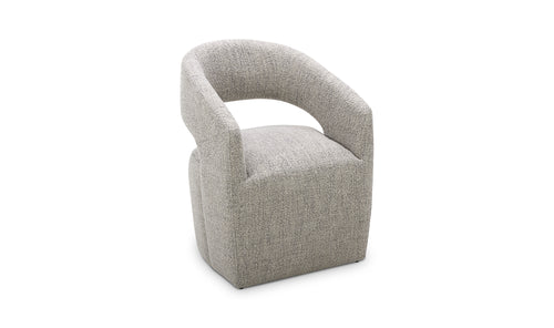 Barrow Rolling Dining Chair Grey Storm