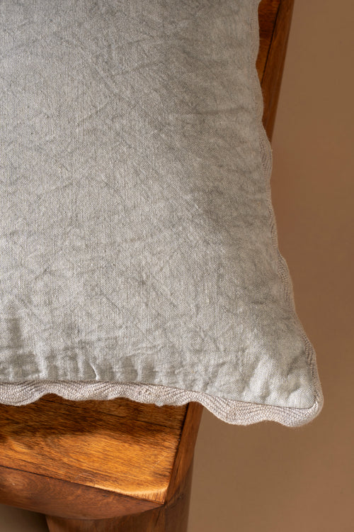 Scalloped Edge Pillow, 20" X 20"