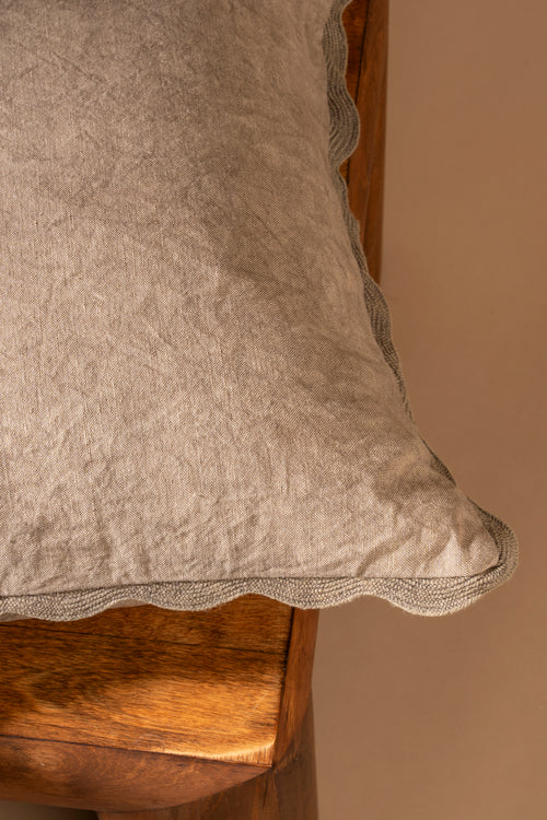 Scalloped Edge Pillow, 20" X 20"