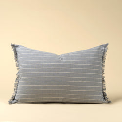 Handloom Stripe Pillow, 16" X 24"