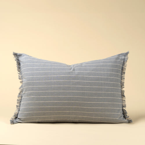 Handloom Stripe Pillow, 16" X 24"