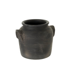 Milos Burnt Terracotta Urn L