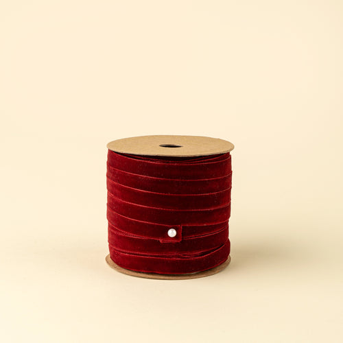 Velvet Ribbon on Spool - 10M