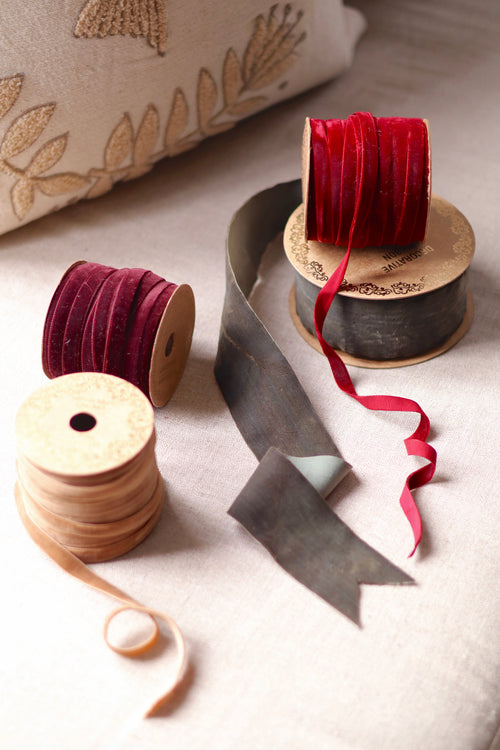 Velvet Ribbon on Spool - 10M