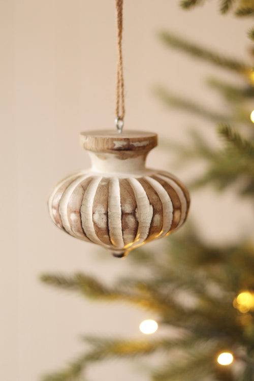 Wooden Holiday Ornament