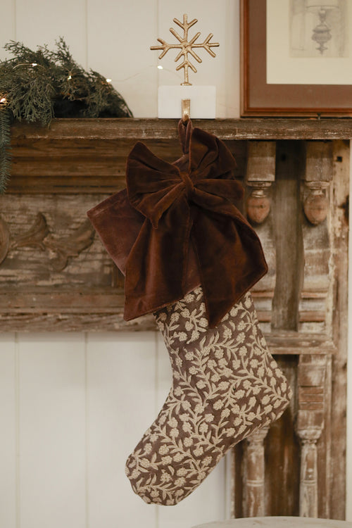 Wildvine Velvet Stocking