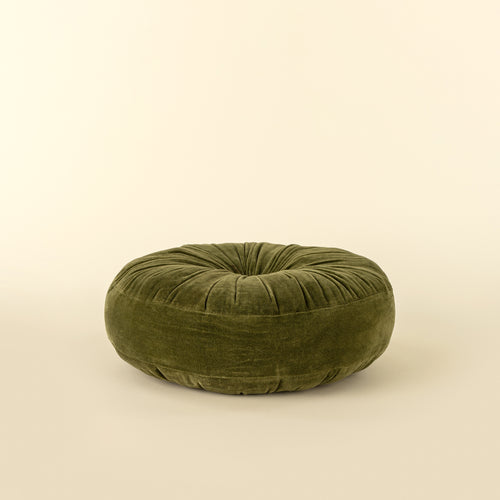 Velvet Tuft Round Cushion
