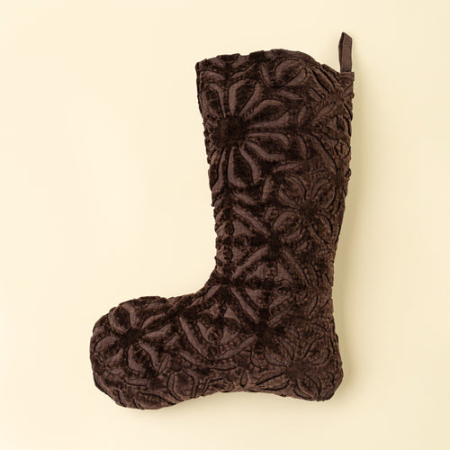 Velvet Cutwork Stocking