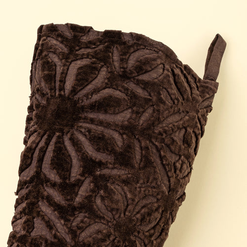Velvet Cutwork Stocking