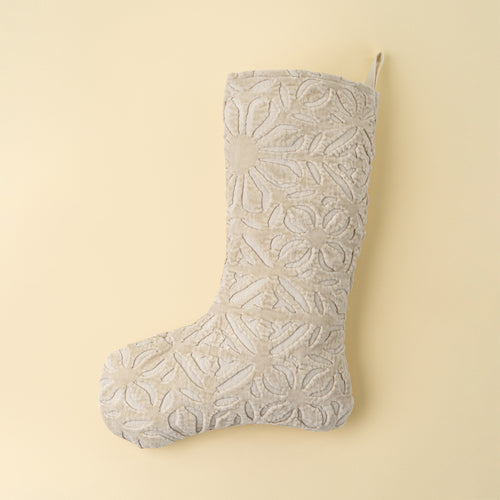 Velvet Cutwork Stocking