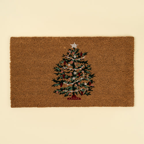 Christmas Tree Doormat, - 18" x 30"