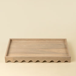 Scalloped Edge Tray, Rectangular