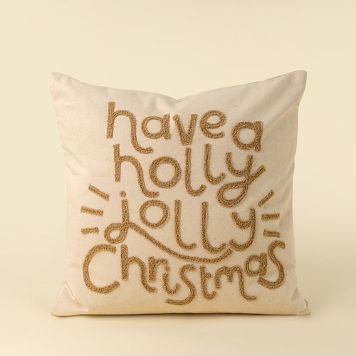 Jolly Christmas Pillow, 20" X 20"