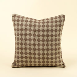 Check Weave Pillow, Brown