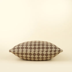 Check Weave Pillow, Brown