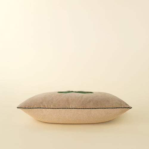 Velvet Bow Pillow, 21" x 12"