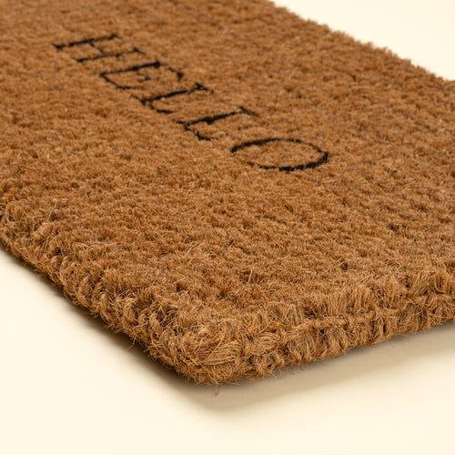 Hello & Bonjour Coir Doormat