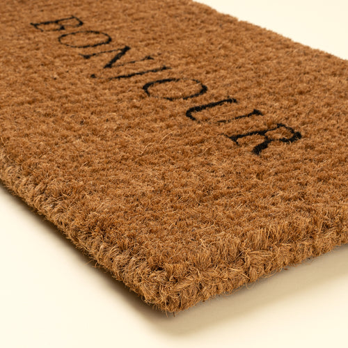 Hello & Bonjour Coir Doormat