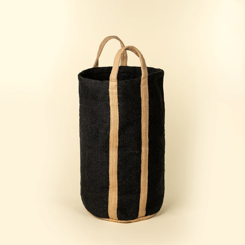 Jute Tall Laundry Tote