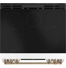 Cafe Range 30" Induction and Convection - Matte White