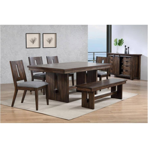 Khols Trestle Dining Table - Dark Walnut