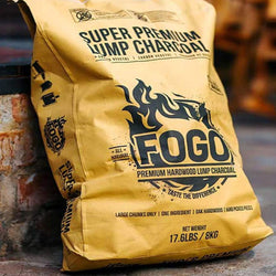 Fogo Super Premium Lump Charcoal - 17.6 Lbs - Gold Bag