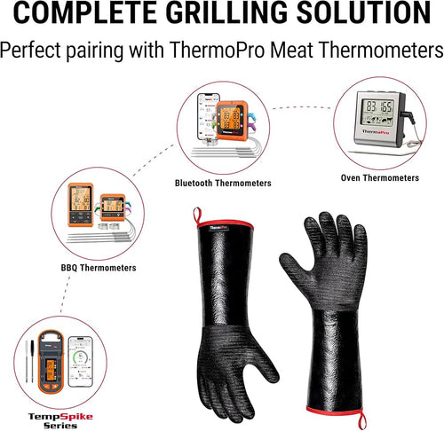 Thermopro Grill Gloves - Rubber, Set of 2