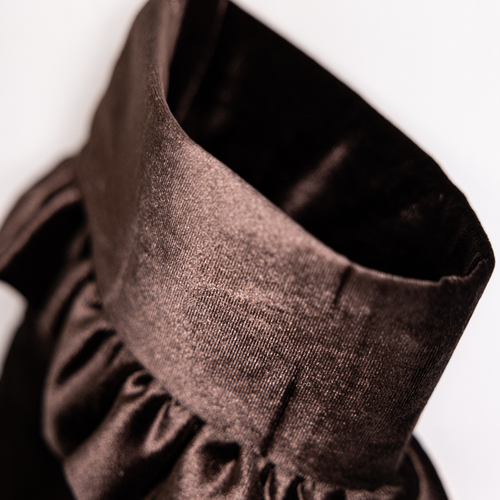 Ruffle Velvet Holiday Stocking