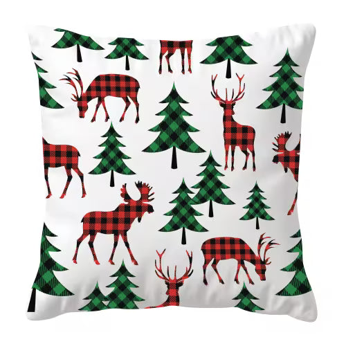 Classic Countryside Moose in Trees Decorative Pillow - 20" x 20"