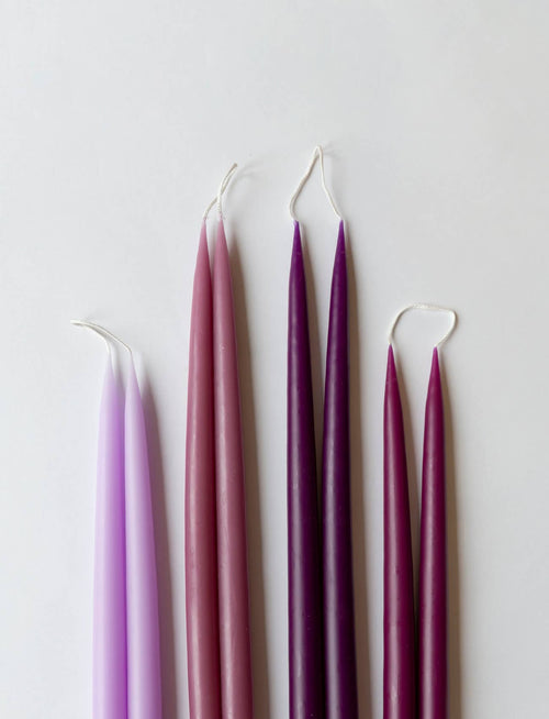 Light Heather Danish Taper Candle | 2 Pack