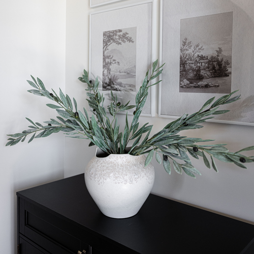 Olive Branches Green Faux Stems