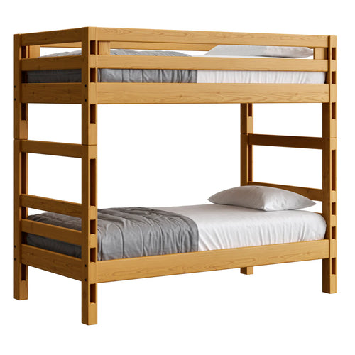 Crate Designs Ladder End Bunk Bed - Twin Over Twin - Tall