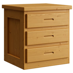 Crate Designs Nightstand - 24" Tall with 3 Drawers